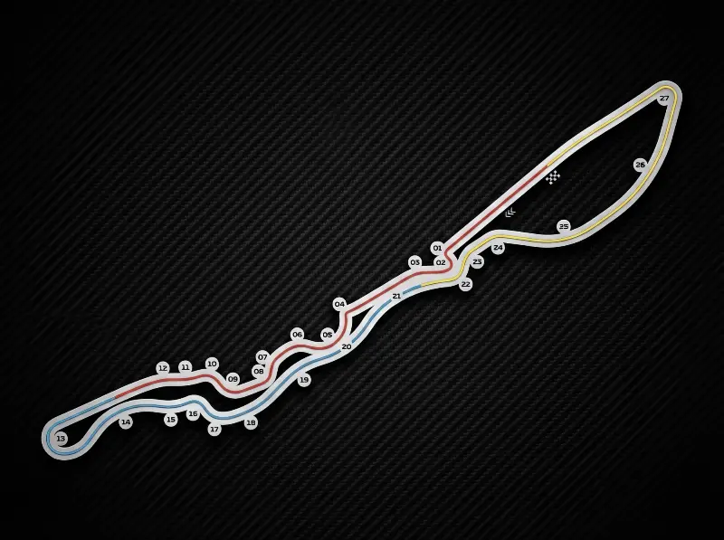 Jeddah Corniche Circuit circuit in Saudi Arabia